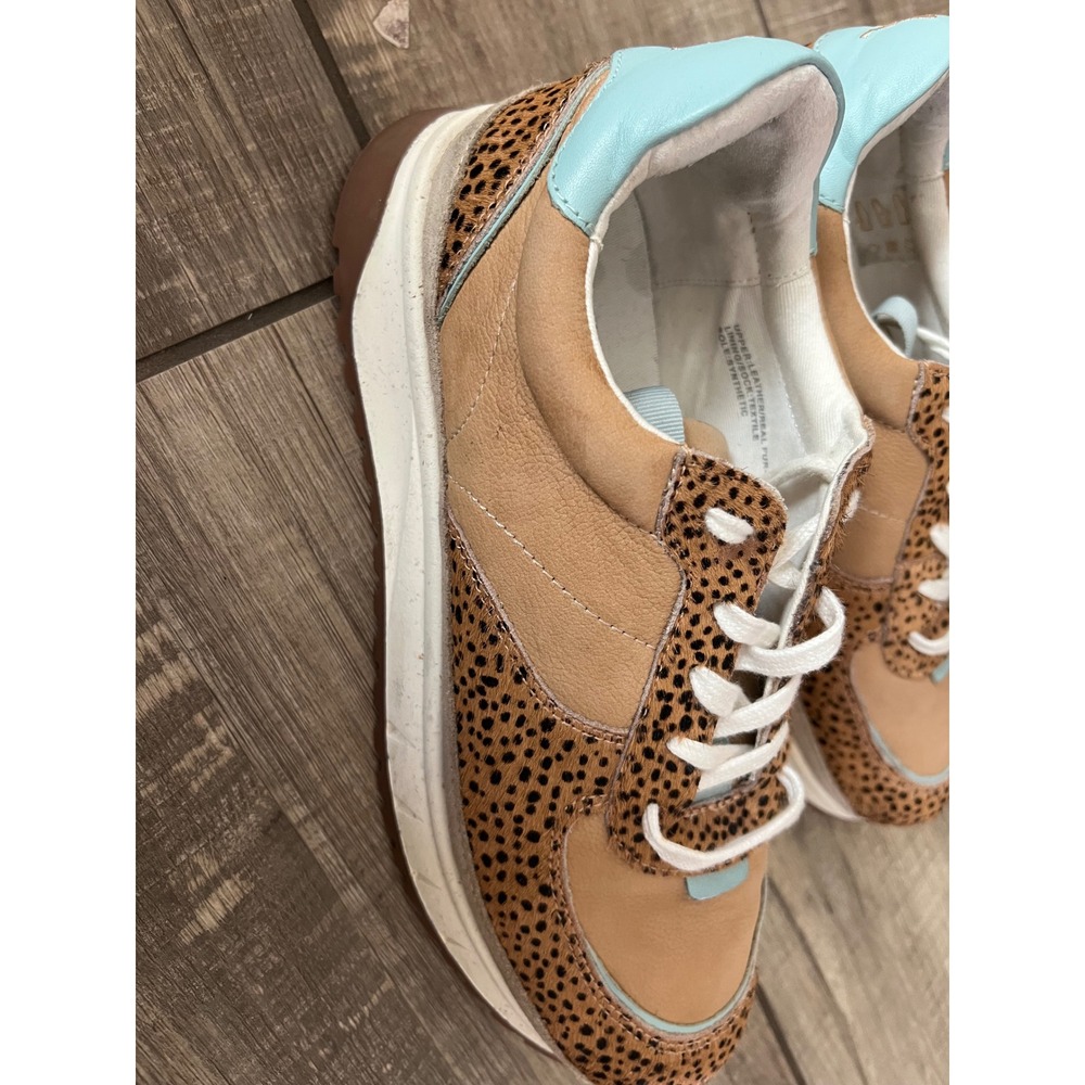 Madewell Kickoff Trainer Sneakers Calf Hair Leopard Size‎ 10 - Picture 4 of 8
